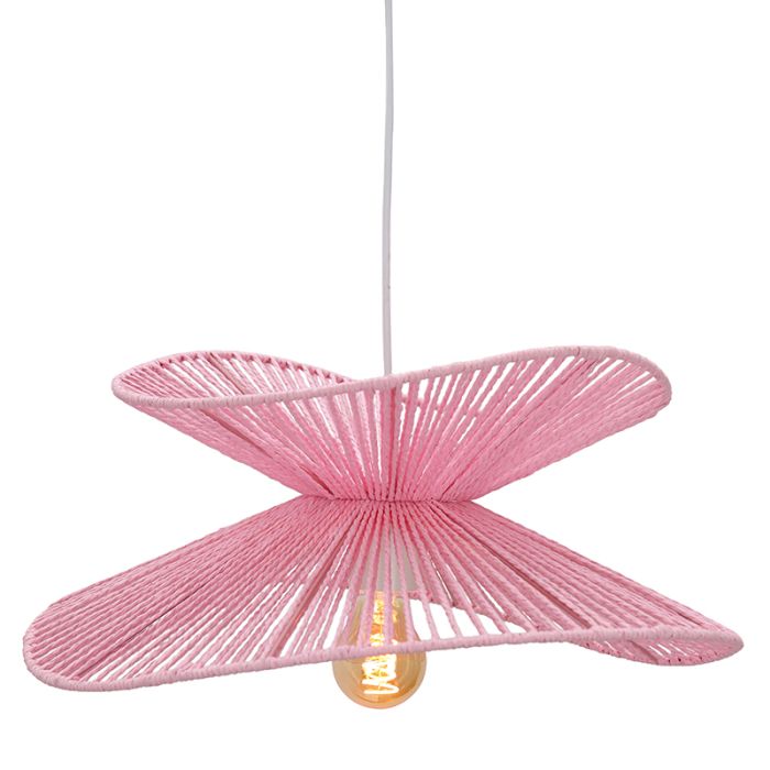 Papier Pendelleuchte Rosa, Rosalie
