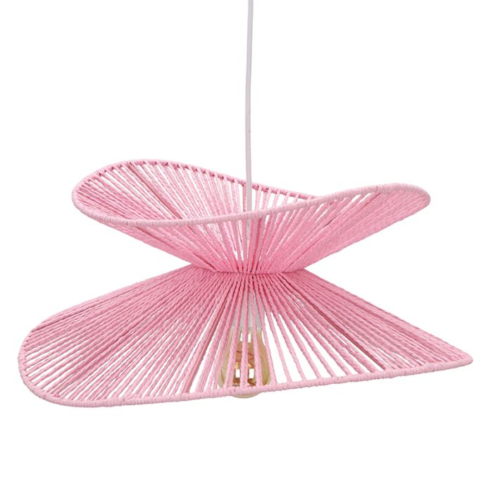 Papier Pendelleuchte Rosa, Rosalie