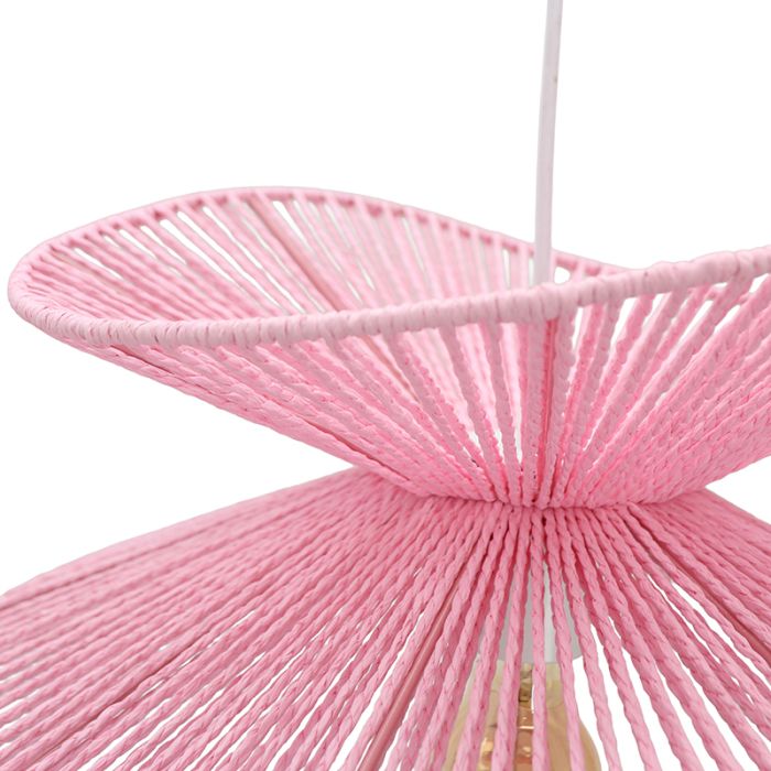 Papier Pendelleuchte Rosa, Rosalie