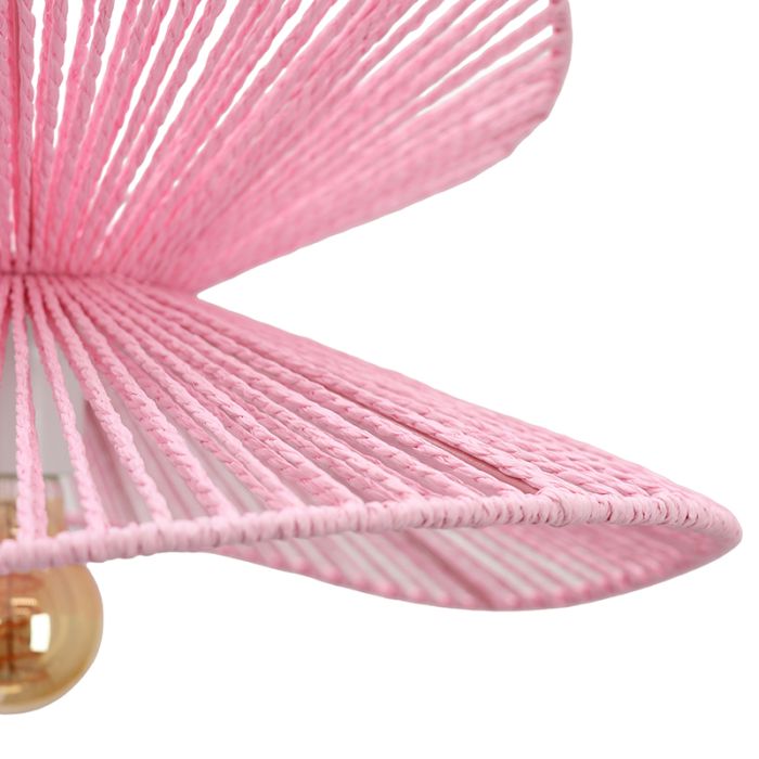Papier Pendelleuchte Rosa, Rosalie