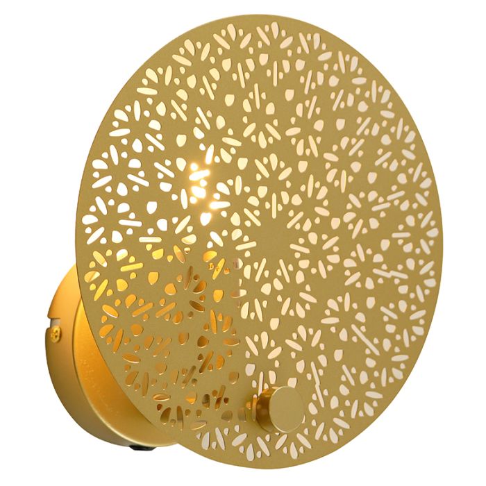 Design Wandleuchte Messing, Sienna