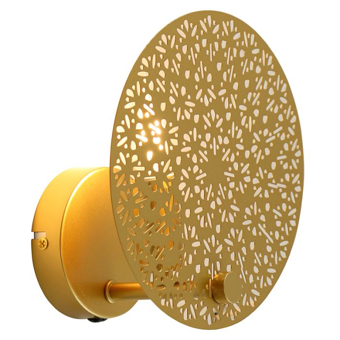 Design Wandleuchte Messing, Sienna