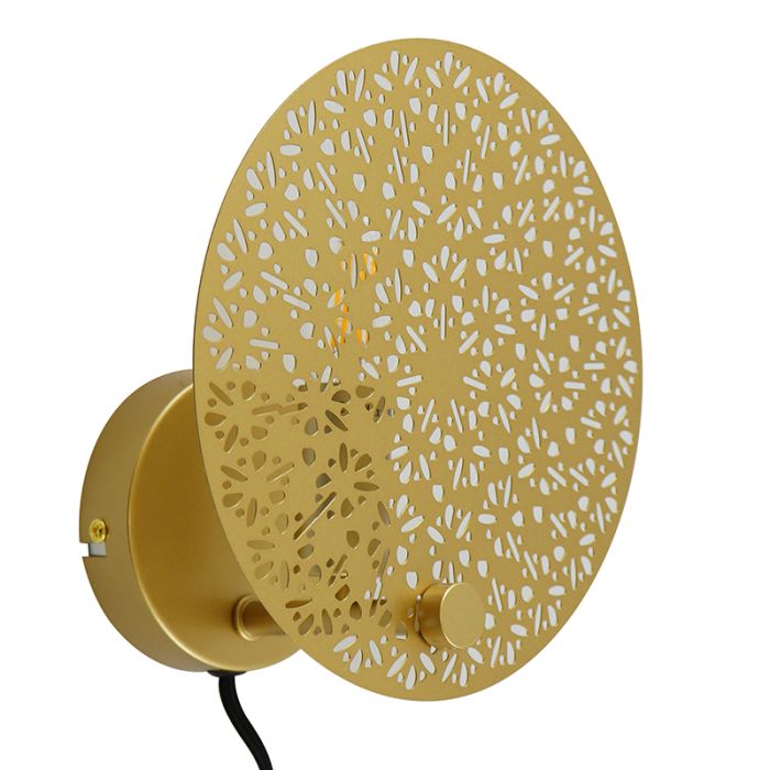 Design Wandleuchte Messing, Sienna