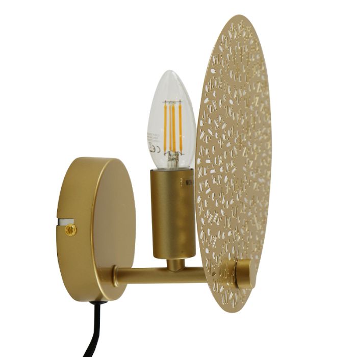 Design Wandleuchte Messing, Sienna