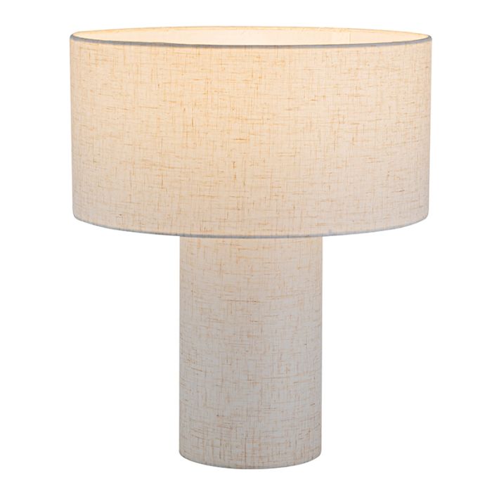 Moderne Tischleuchte Beige, Timmy, mit Schalter