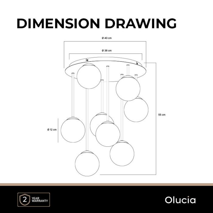 Design Deckenleuchte Messing, Stacy