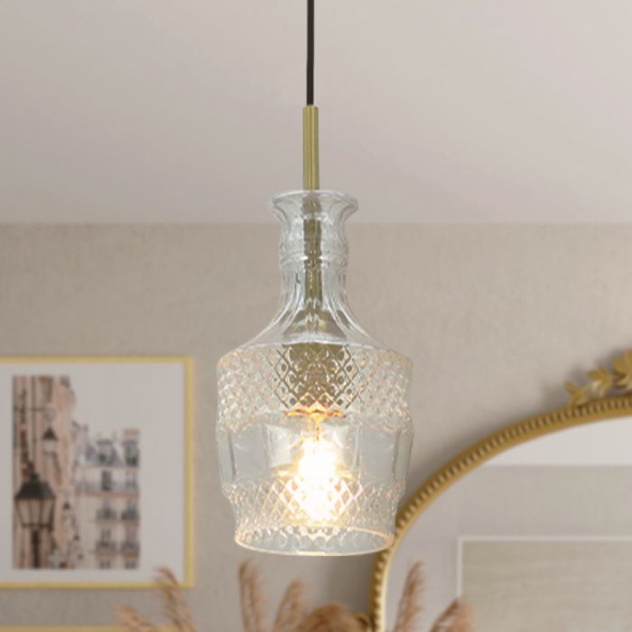 Design Pendelleuchte Transparent, Danny