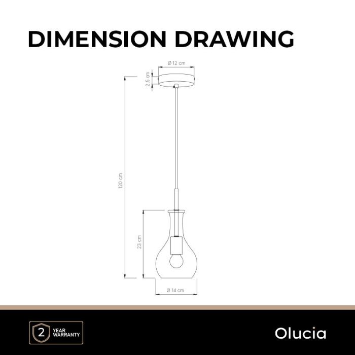 Design Pendelleuchte Transparent, Danny