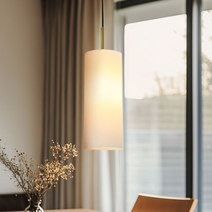 Moderne Pendelleuchte Esszimmer Weiß, Gaya