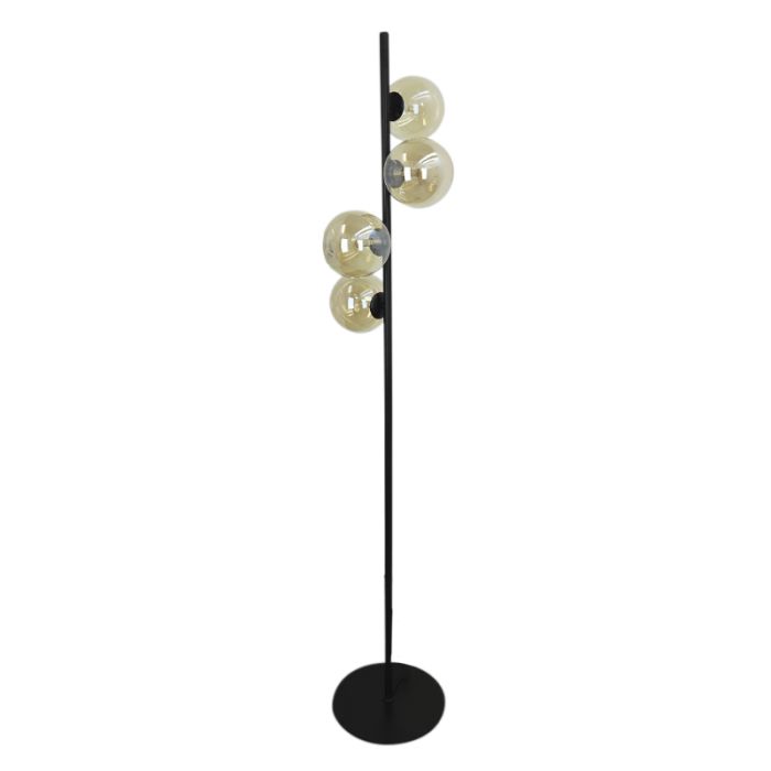 Design Stehlampe Bernstein, Remo, mit Schalter