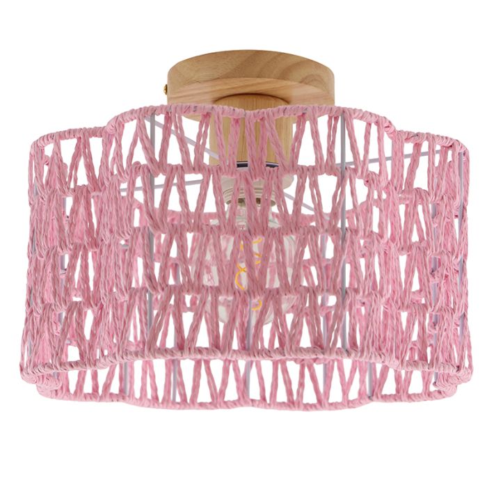 Papier Deckenleuchte Rosa, Mickey
