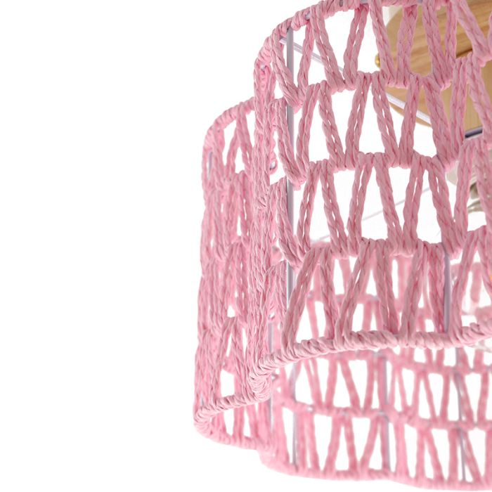 Papier Deckenleuchte Rosa, Mickey