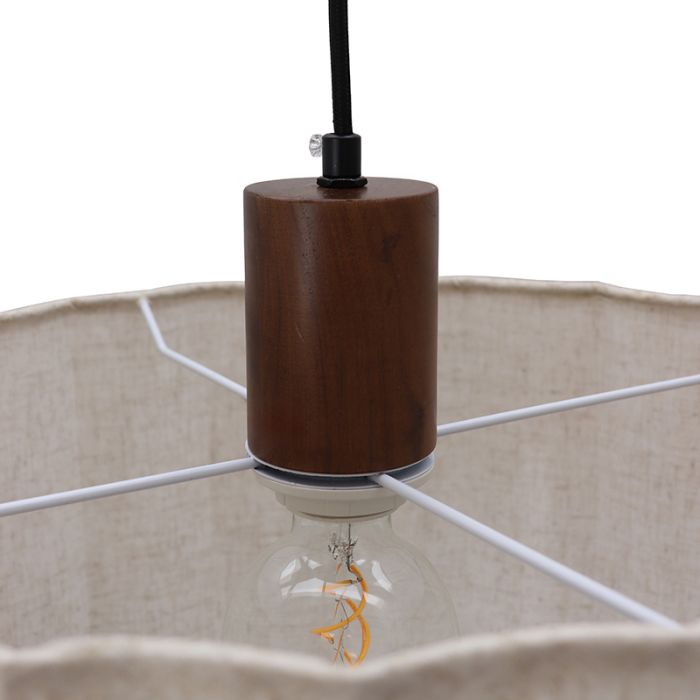 Landhaus Pendelleuchte Beige, Loulou