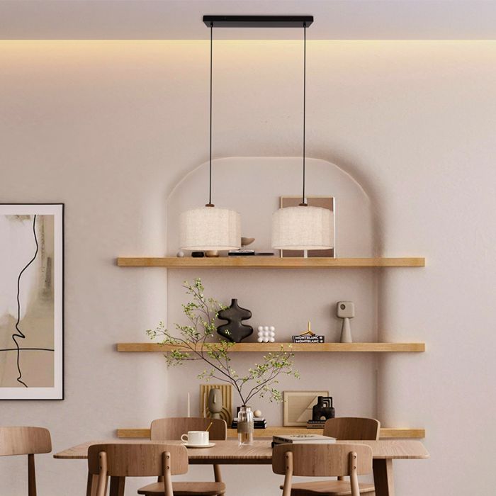 Landhaus Pendelleuchte Beige, Loulou