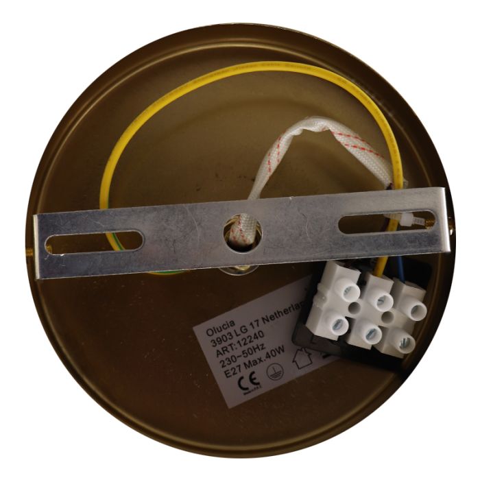 Retro Wandleuchte Transparent, Johnson, mit Zugschalter