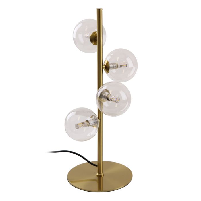 Design Tischleuchte Transparent, Remo, mit Schalter