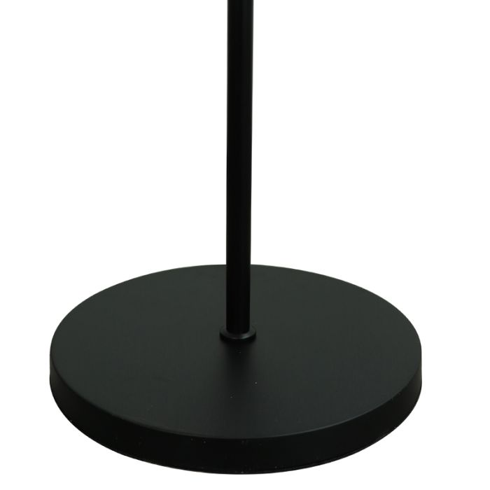 Landhaus Stehlampe Schwarz, Jana, mit Schalter
