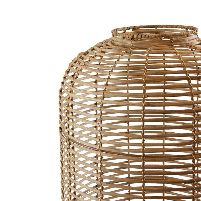 Rattan Stehlampe Braun, Pinar, mit Schalter