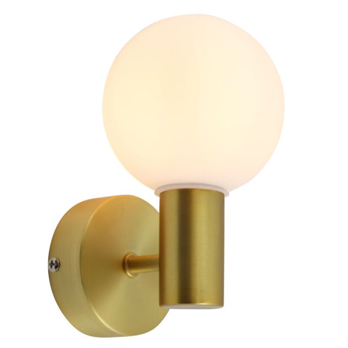 Moderne Wandleuchte Badezimmer Gold, Amer, IP44