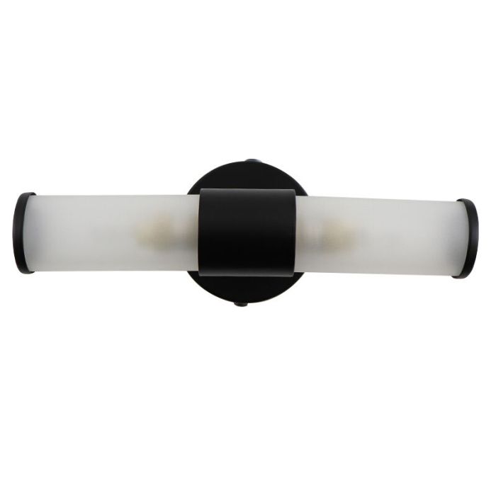 Moderne Wandleuchte Badezimmer Schwarz, Callum, IP44