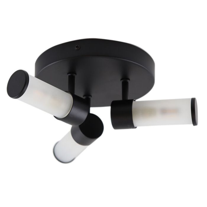 Moderne Badezimmer Deckenleuchte Schwarz, Callum, IP44