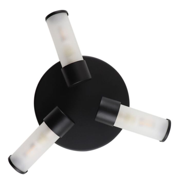 Moderne Badezimmer Deckenleuchte Schwarz, Callum, IP44