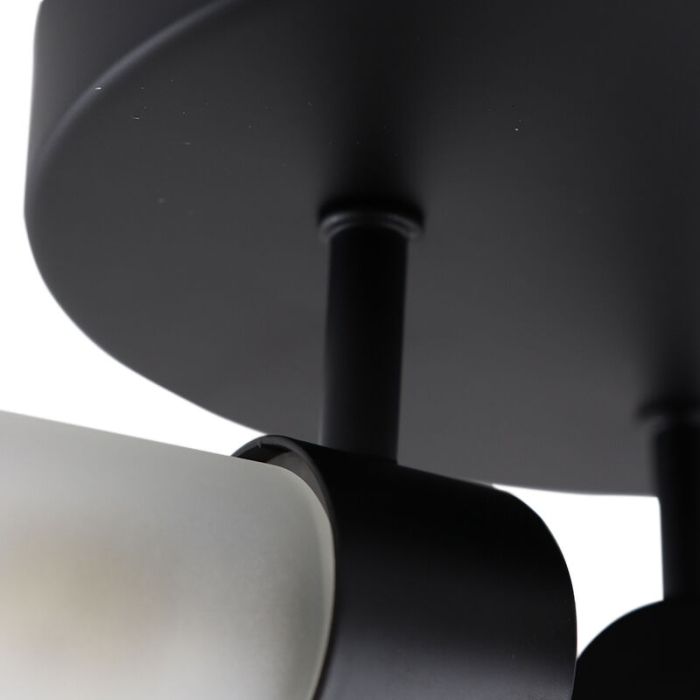 Moderne Badezimmer Deckenleuchte Schwarz, Callum, IP44