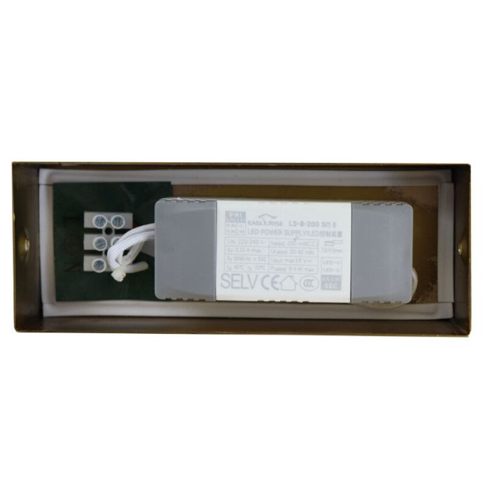 Moderne Spiegelbeleuchtung Gold, Steffy, 8W, 3000K LED, IP44