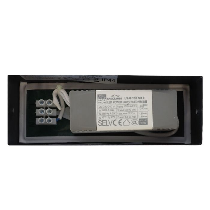 Moderne Spiegelbeleuchtung Schwarz, Steffy, 6W, 3000K LED, IP44