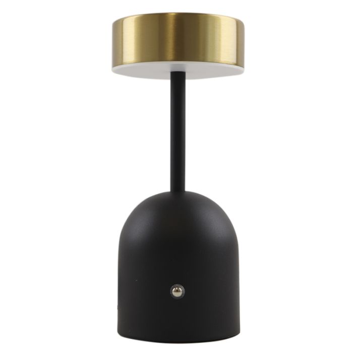 Moderne Tischleuchte Messing, Isabel, 3W, 3000K LED, mit Schalter