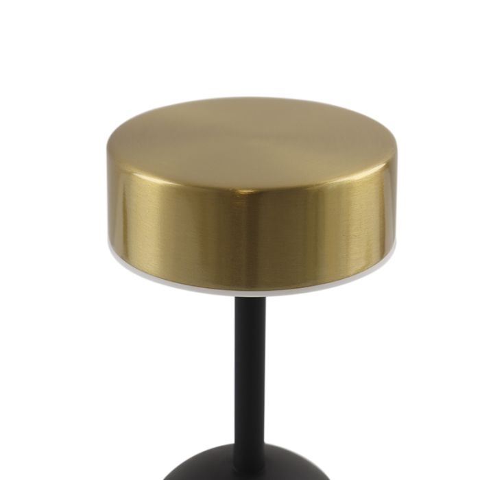 Moderne Tischleuchte Messing, Isabel, 3W, 3000K LED, mit Schalter