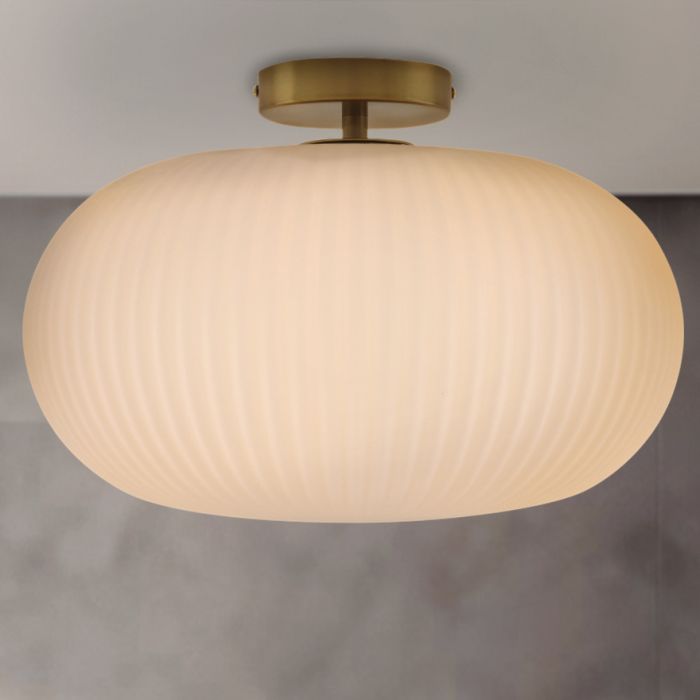 Design Badezimmer Deckenleuchte Weiß, Elliot, IP44