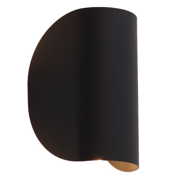 Moderne Wandleuchte Schwarz, Salomon