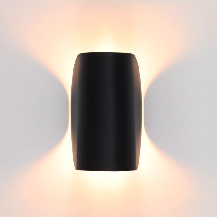 Moderne Wandleuchte Schwarz, Salomon