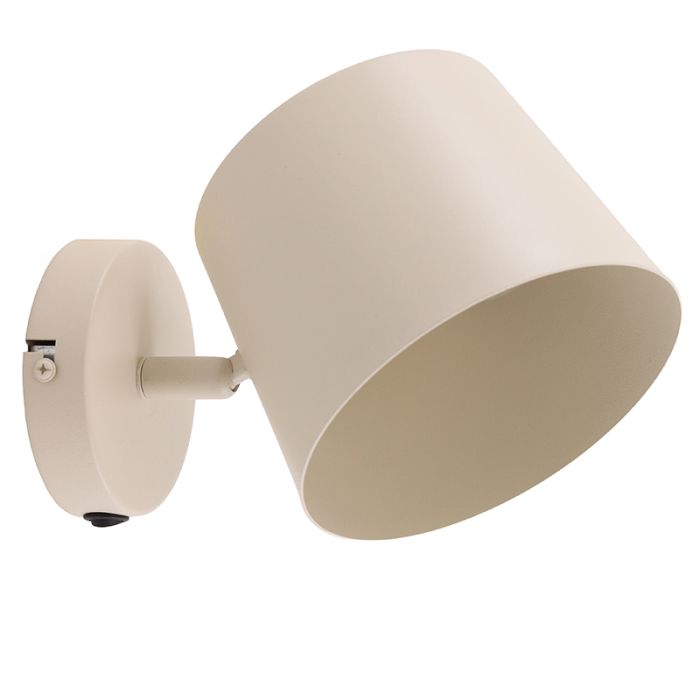 Moderne Wandstrahler Beige, Rinke, mit Schalter