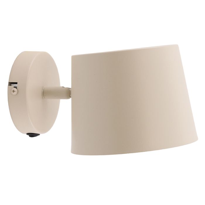 Moderne Wandstrahler Beige, Rinke, mit Schalter