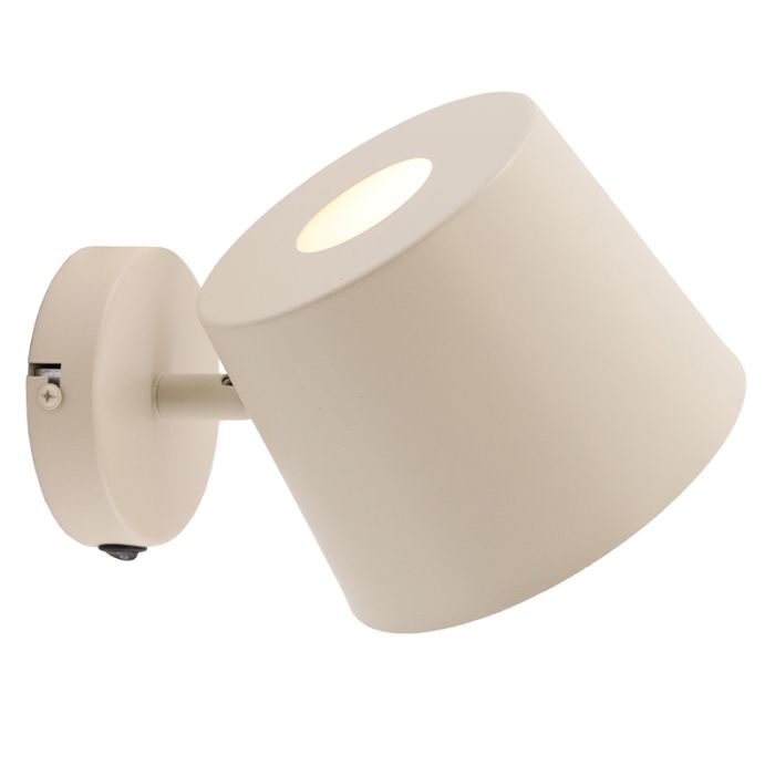 Moderne Wandstrahler Beige, Rinke, mit Schalter