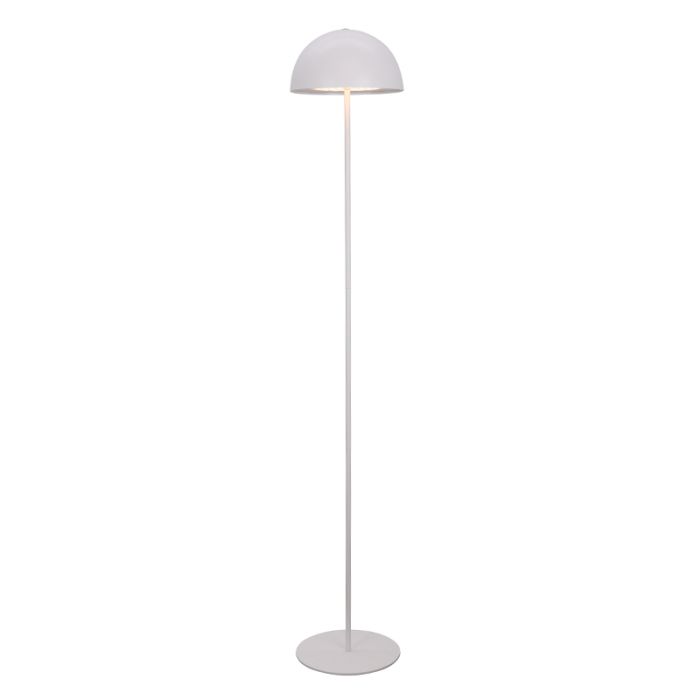 Retro Stehlampe Weiß, Douwe, 4W, dim to warm LED, mit Touch-Dimmer