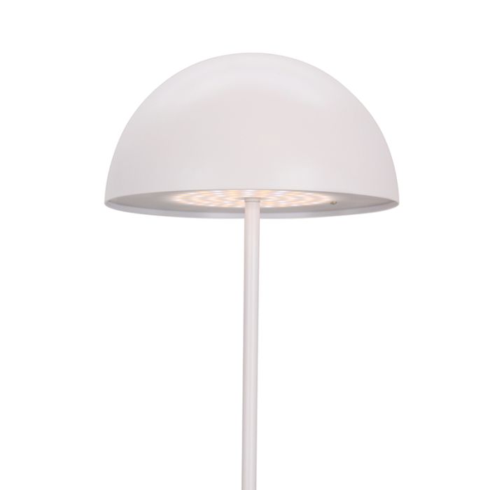 Retro Stehlampe Weiß, Douwe, 4W, dim to warm LED, mit Touch-Dimmer