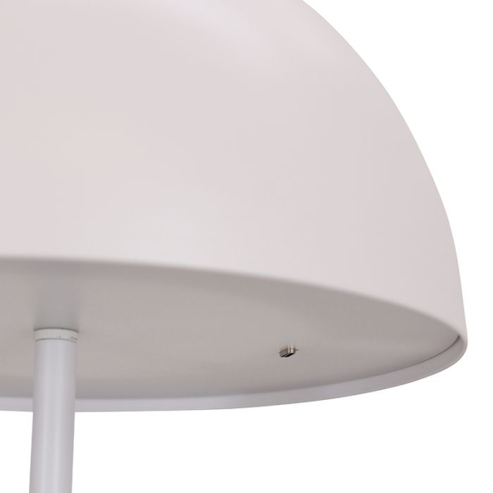 Retro Stehlampe Weiß, Douwe, 4W, dim to warm LED, mit Touch-Dimmer