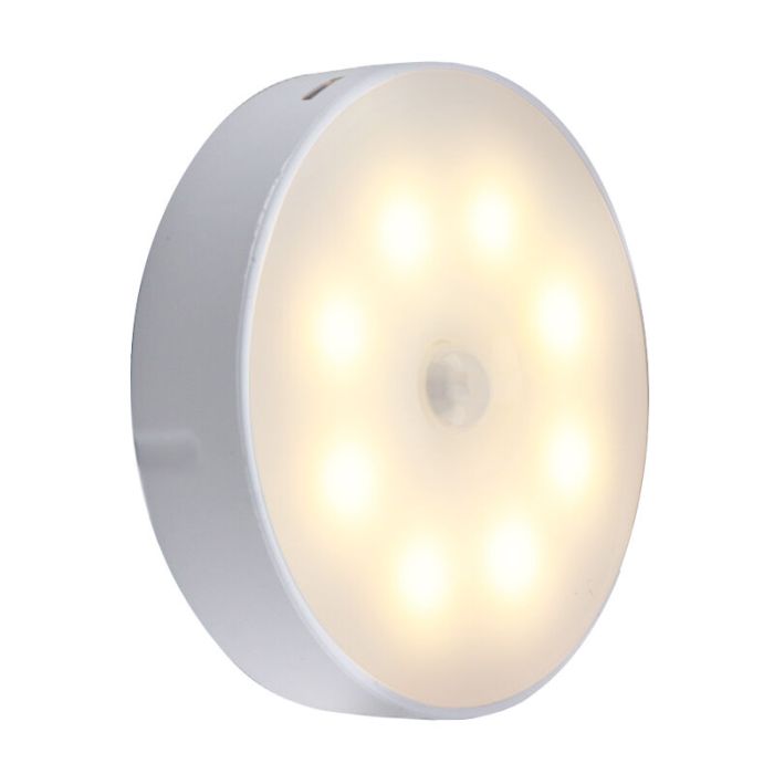 Weiße Nachtlampe Kunststoff, Ilene, 1,5W, 3000K LED