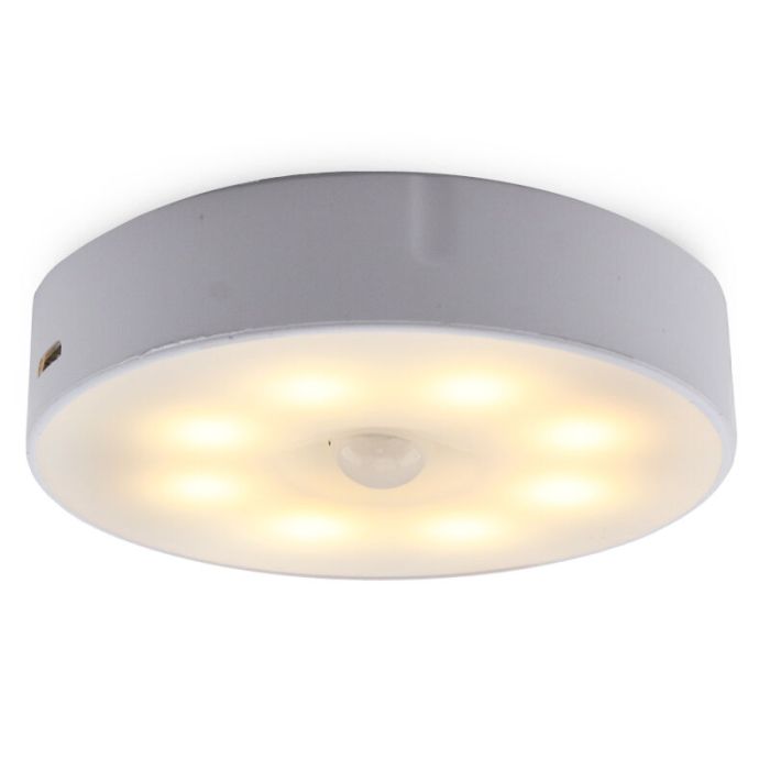 Weiße Nachtlampe Kunststoff, Ilene, 1,5W, 3000K LED