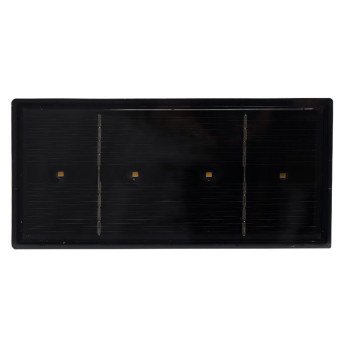 Schwarze Solar Außen Wandleuchte Kunststoff, Sunaina, 1W, 3000K LED, IP65