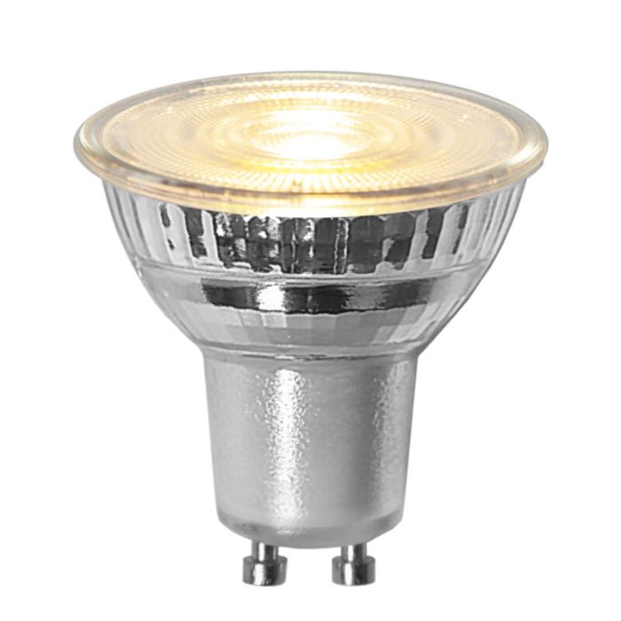Dimmbare GU10 LED-Lampe, Atilla, transparent, 4,4w, 3000K