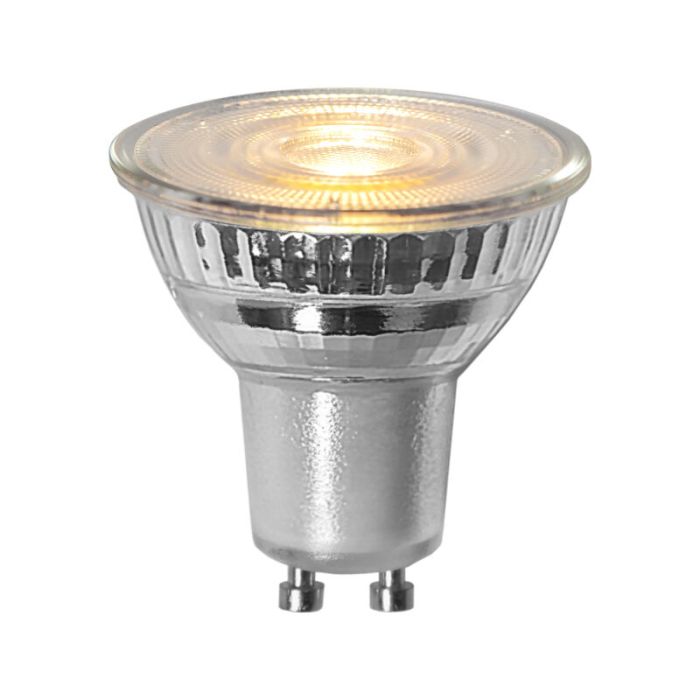Dimmbare GU10 LED-Lampe, Atilla, transparent, 4,4w, 3000K