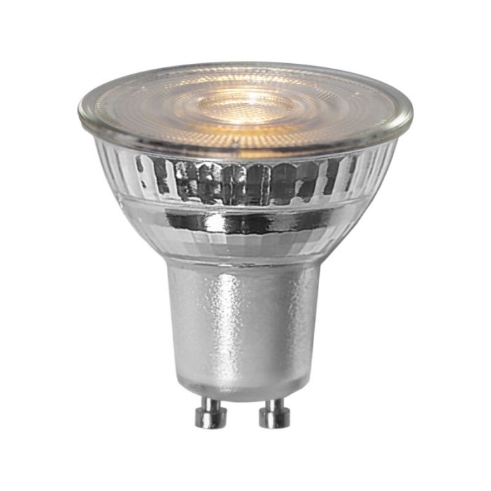 Dimmbare GU10 LED-Lampe, Atilla, transparent, 4,4w, 3000K