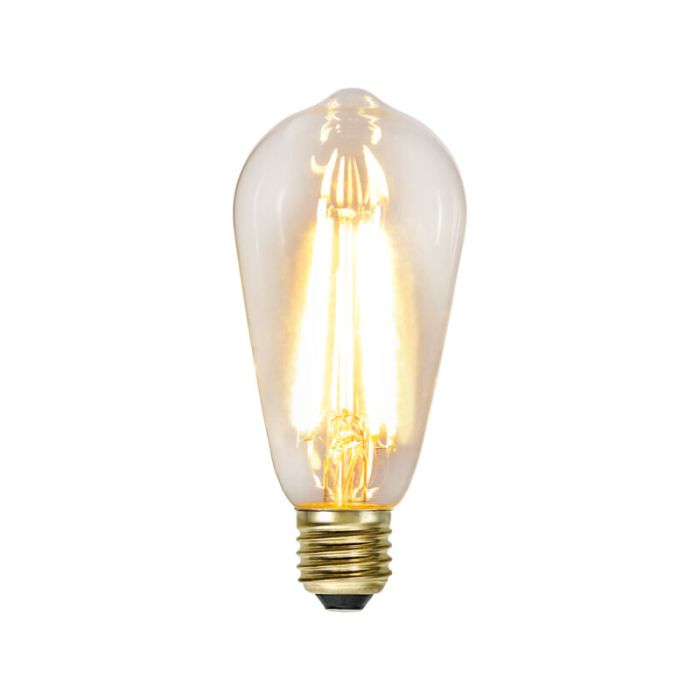 3-stufige dimmbare filament E27 ST64 Edison, 6,5w Extra gemütlich Weiß (2100k)