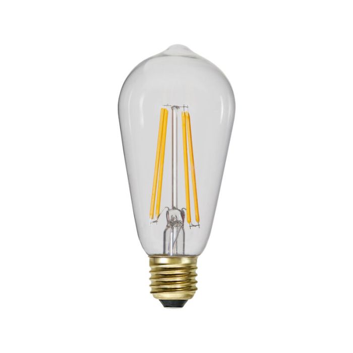 3-stufige dimmbare filament E27 ST64 Edison, 6,5w Extra gemütlich Weiß (2100k)