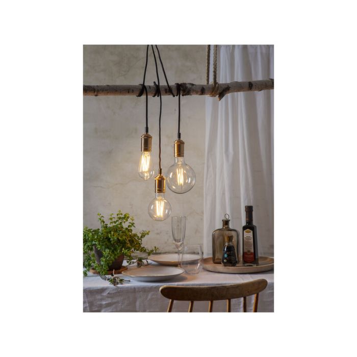 3-stufige dimmbare filament E27 ST64 Edison, 6,5w Extra gemütlich Weiß (2100k)