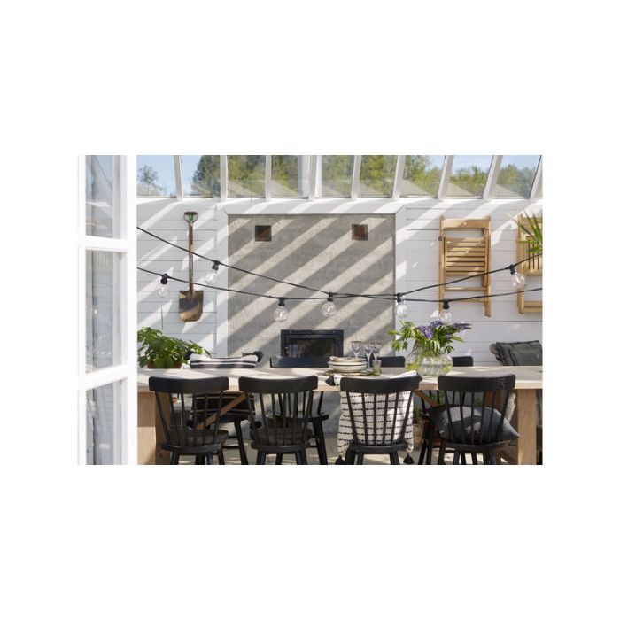 Kunststoff Lampe G95 E27 für außen, 2700K, transparent